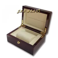 Nieuw No Logo Watch Box Luxury Wood Watchs Boxs with Pillow Package Case Watchs Opslag Giftboxs231i