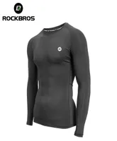 Rockbros Cycling Tops Base Layer 긴 슬리브 자전거 속옷 양털 스포츠 자전거 셔츠 따뜻한 레이싱 자전거 셔츠 9429730