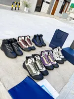 Designer de luxe Chaussures d￩contract￩es hommes femmes ski baskets hauts top non glissade baskets ￩pais lacet lace up alpinering bottes taille 35-45
