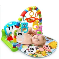 Zagraj w matki muzyki stojak na dywan dywan dywan fortepianowy klawiatura niemowlęta mata wczesna edukacja Gym Crawling Game Pad 221103