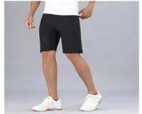 lu Yoga Giysileri Men039s Yeni Hızlı Düz ​​Renkli Spor Boş Zamanları Koşu Fitness FivePoint Shorts Pockets5246512