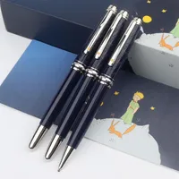 Promocja Wysokiej jakości Petit Prince Pen unikalny projekt ciemnoniebieski żywica i metal grawerowanie penu pen ballpoint Pens School Supp3185