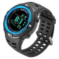 Montre-bracelets Smael Single Affichage Digital Watch Recreational Imperping Outdoor Sports LED Electronic Mens and Women ￩tudiantes