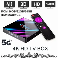 4K Android HD TV Kutusu 5G WiFi 4K 3D Akıllı TV Kutusu Akışı Ağ Medya Player Android 9 0 4K TV Kutusu 2 4GB RAM 16 32 64GB ROM SEÇENEK282P