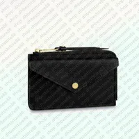 Porta della carta Recto Verso M69431 con fashionisti a tasca piana Fashion Womens Mini Zippy Organizzatore Wallet Borse Borsa
