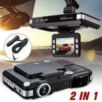 Камеры 720p G-Sensor Car DVR-рекордер камера 2 0 дюймового ЖК-дисплея 2 в 1 HD Dash Cam Radar Laser Detector Draving Security218n