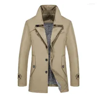 معاطف الخندق للرجال anbenser معطف الرجال الذكور تصميم السترة الأعمال بدلة عارضة السترة الخريف شتاء الرياح الدافئة الدافئة بالإضافة إلى الحجم 8xl