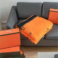 بطانيات مصممة بطانية ناعمة المنزل غفوة الهواء تكييف الأريكة ديكور سيارة السفر بطانيات عالية الجودة هدية الأعمال د DHZC0