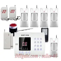 Wireless Home Office House PIR Motion Infrared Detection Window Door Security Burglar Alarm System Auto Dialing Easy DIY 248i