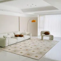Carpets rétro en damier de salon décoration de moquette de style tapis de style pour chambre à coucher pour chambre à coucher