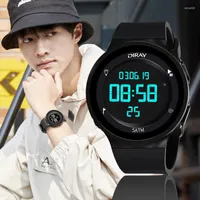 Wristwatches 2022 Luxury Men Analog Digital Military Sport Led Waterproof Wrist Watch Timing Intelligent Electronic