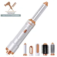 Hair Curlers Straighteners UKLISS 5 In 1 Dryer Hot Air Brush Professional Electric Styling Tool Household Curler Kit W221101