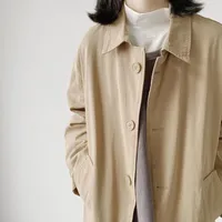 Męskie okopy płaszcze Vintage Summer Spring Kobiety Retro Długie kurtka męska trend wiatrakowy 2023 Bawełniany płaszcz zwykły płaszcz dla mężczyzn