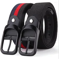Belts Luxury Design Outdoor Sports Canvas Colored Braided Stretch Golf Elastic Fabric Woven Casual Waist Black Dress Belt For Men