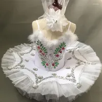 Sahne Giyim Profesyonel Bale Tutu Çocuk Çocuk Kızlar Adulto Kadın Krep Balerin Dans Kostümleri Elbise