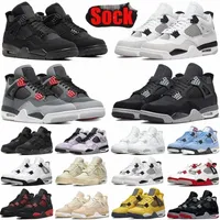 Military Black Cats Jumpman 4s Shoes for Mens Womens Zen Master 4 Cactus Jack Sail University Blue Infrared White Oreo Bred Men Trainers Sneakers