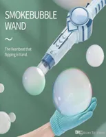 Magic Bubble Maschinengewehr Elektrische Seifenblasenhersteller Zauberstab Rauch Nebel Automatische Sprühgebläse Blasen Outdoor Party Kinder Spielzeug Geschenk 7990173