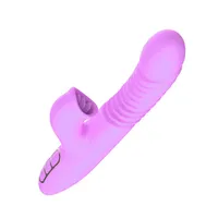 Tibei Jade Rabbit Telecopic Otary Vibrator Женский мастурбационный аппарат электрический язык для взрослых половых продуктов