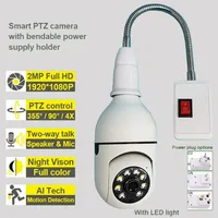 IP Wi-Fi-glödlampa Camera PTZ Auto Tracking 2 i 1 Lamp Security Camera Dual Light Source Coloful Night Vision Tuya Smart Life AS-TY-IP519H256Z