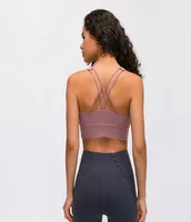 Lu Yoga Outfits Sports Bra Bothers Shopproof Underwear Woman 모자 함께 모금 요가 브랜드 로고 BRAS2072932