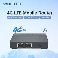 Routery WobiTek 4G LTE Internetowy router z gniazdem karty SIM odblokowany modem Mobile Spot WIFI Port 300 Mbps bezprzewodowy LAN 221103