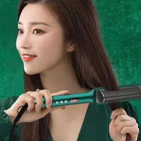 Hair Curlers Straighteners Professional Electric Straightener Comb Multifunctional Infrared Brush Curling Iron Smart Heating Curler Styling W221101