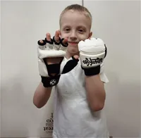 Качество Kyokushin Karate Fighting Hand Protector Kyokushinkai Gloves боевые искусства Fitness Boxing 2202225492450