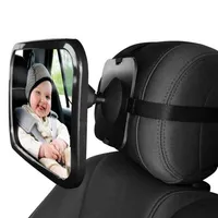 قابلة للتعديل عرض المقعد الخلفي للسيارة المرآة مرآة أمان للسيارة مرآة سلامة السيارة مرآة رأس مسند السيارة المرآة الداخلية 297U