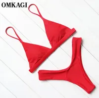 Omkagi Brand Swimwear Women Swimsuit Swimsuit Sexy Push Up Micro Bikini Set da bagno Swiming Bare Beachwear Bikini brasiliano estate 20194857377