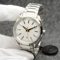 Silver Dial Watch 150M 42mm Automatic Mechanical Stainless Steel Glass Back Sports Sea Mens Watches