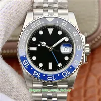 6 Style Top Quality Watches EW Factory 40mm GMT Batman World 126711 126710 116719 Pepsi Ceramic ETA 2836 Movement Mechanical Automatic 3265