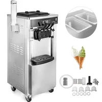 소프트 아이스크림 기계 서빙 요거트 제조업체 3 풍미 냉장고 전기 아이스크림을 만들기 5 3-7 4 갤런 상용 Aotu Ice Crea333Q