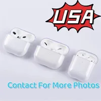 F￶r Apple Earphones Cases AirPods 3 AirPods Pro Air Gen 3 Tillbeh￶r Huvudfodral Solid Silicone Protective Wireless laddning Bluetooth H￶rlurar Cover