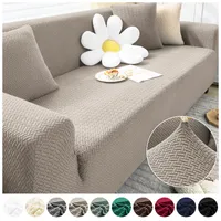 Chair Covers LEVIVEl Thick Elastic Sofa Cover Slipcover For Living Room Stretch Polar Fleece Armchair Cover 1234 Seater Corner Couch Cover 221102