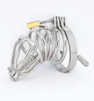 Wibrator Massager Metal Chastity Cage Penis Lock for Male Sex Toy Cock 3Gej6133320