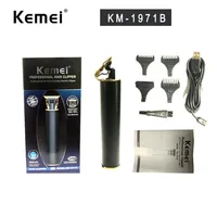 Kemei KM-1971B Hairable Hair Clippers Men 0mm Sencate Baldheaded Finish Hairs Trimmer Cliper188W