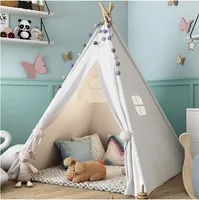Toy Tents Kids Indian Kids Tipi Play House للأطفال الصالح للشرب Barraca Infantil في الهواء الطلق في الهواء الطلق المنزل ديكور غرفة الطفل Teepee 221103