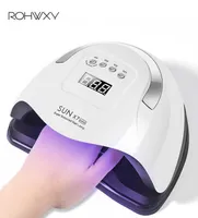 Rohwxy 104W مصباح الظفر لـ Manicure UV LED آلة مجفف الأظافر لعلاج Gel Sun X7 Max Nail Ice Lamp for Nails Art Design Tools X02077587
