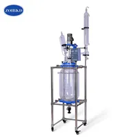ZOIBKD High Quality Supplies S-50L Double Layer jacketed Glass Reactor Vessel for Laboratory Temperature Resistant Reaction303U