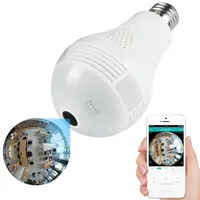 3MP 2MP 1 3MP Wireless IP Camera lampadina Light Fisheye 3D VR Mini Panoramica Panoramica CCTV Sicurezza Bulb Lampadina IP239E