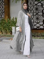 Casual jurken Spring Marokko Abaya Moslimjurk Vrouwen India Dubai Arabisch Abaya Print Turkije Eid Vestidos Kaftan Jurk Robe Musulman Long Dressokvi