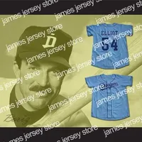 stitched Custom Jack Elliot #54 Mr. Baseball Movie Jersey Chunichi Dragons White Blue Any Name And Number Size S-4XL