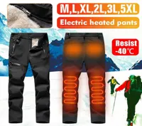Hommes femmes USB chauffage électrique hiver plus USB pantalon chaud chauffé intelligent en velours pantalon de genou chaud pour sport extérieur5241392