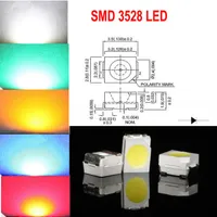 1000pcs SMD 3528 1210 Biały czerwony niebieski zielony zielony żółte diody lampy LED Ultra Bright153s
