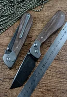 Cuchillo Twosun Autom￡tico Nuevo Blacken D2 Blade Fast abertura Following Knives TS175 Titanium Lino Manejo de caza Supervivencia Pocket E5758517