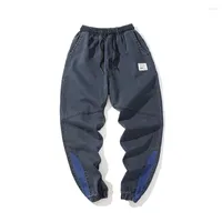 Мужские джинсы Favocent 2022 Мужчины расстроенные брюки Zipper Регулярная полно расстояние одежды простые брюки модные серые синие m-4xl