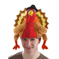 Funny Carnival Chicken Leg Hat Christmas Thanksgiving Decoration Turkey Hat Adult Party Festive Cap