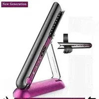 Professional Ceramic Flat Iron 2 in 1 Cordless Hair Straightener and Curler Rechargeable Wireless Straightene317n267Q