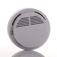 Sistema de alarme de detector de fumaça sensor de incêndio alarme sem fio Detector de fumaça Segurança doméstica Segurança de alta sensibilidade estável LED 9V Bateria Whi3136