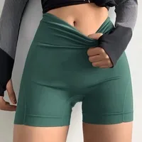 Shorts actifs Femmes Sports sans couture Yoga Sexy Running Leggings High Waist Short Pants Fitness Jogging Clothing Safety